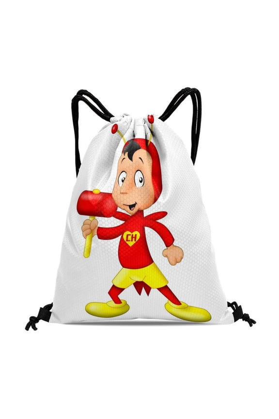 El Chavo pattern with drawstring pocket 15.7 * 17.7 inches comfortable fabric fashionable and practical showcasing style