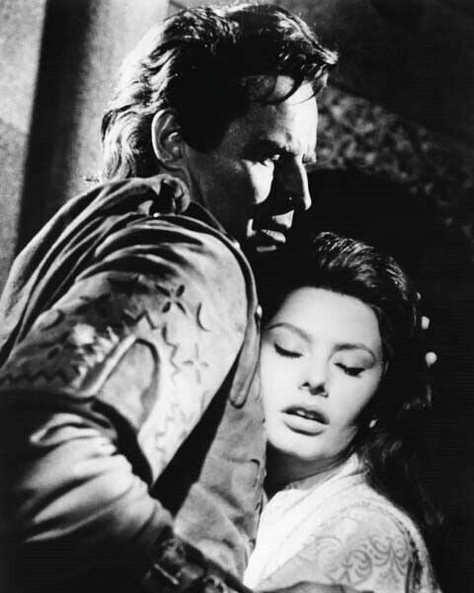 El Cid 1961 romantic scene between Sophia Loren \u0026 Charlton Heston 4x6 photo  - Walmart.com, image size:960x1200
