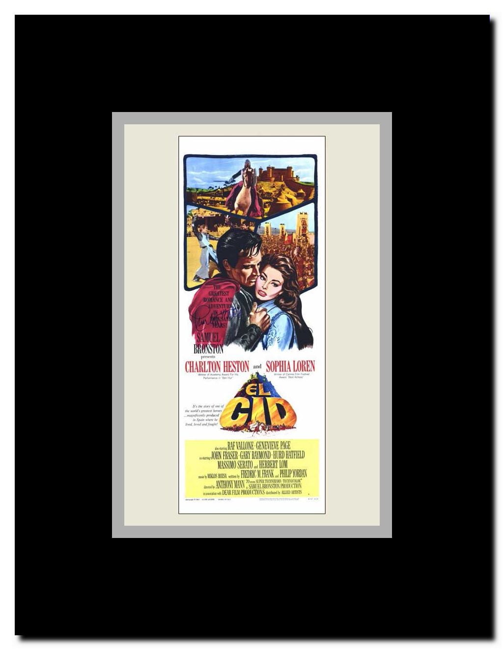 El Cid Framed Movie Poster