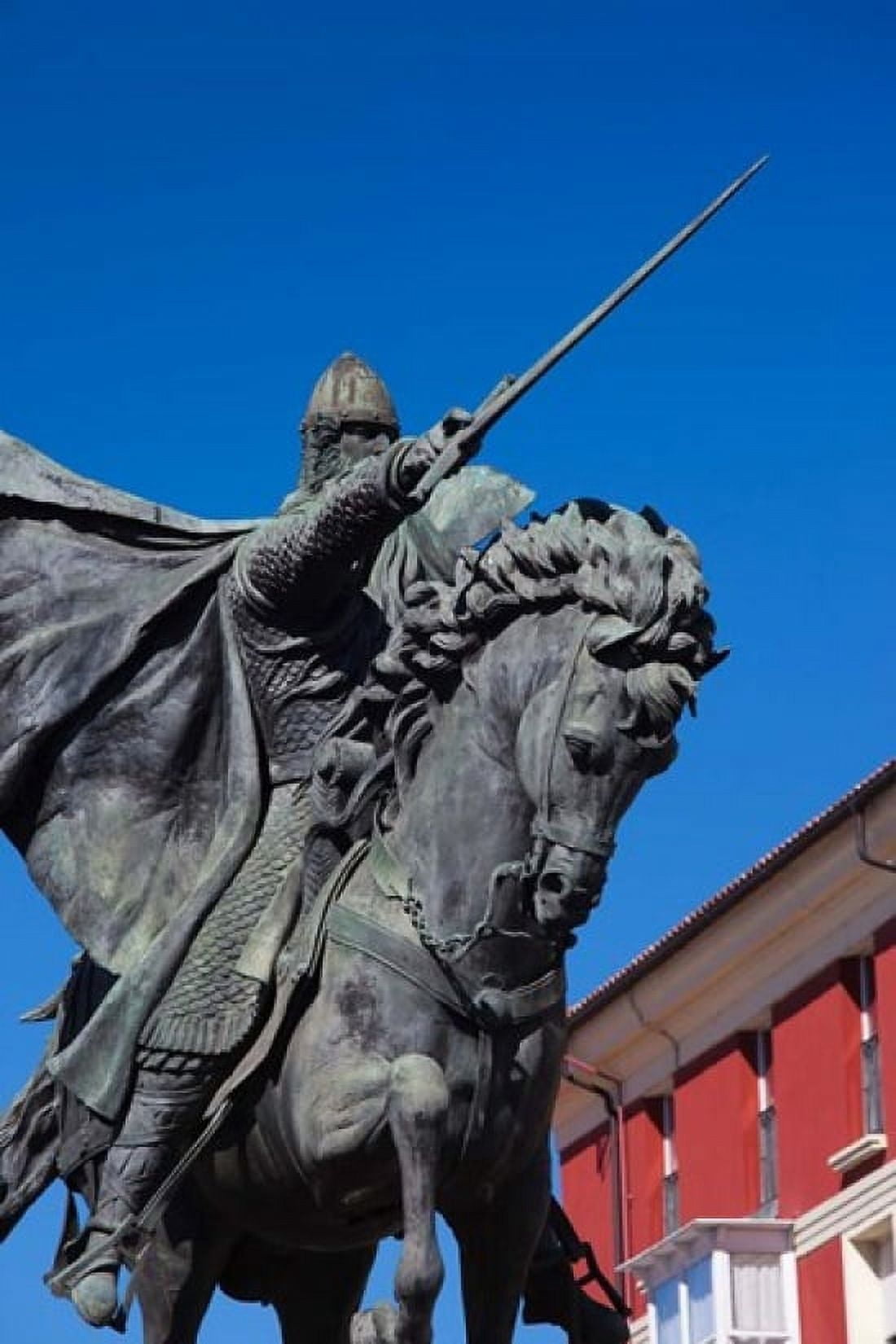 El Cid Statue Burgos Spain Canvas Art - Walter Bibikow DanitaDelimont (25 x 38)