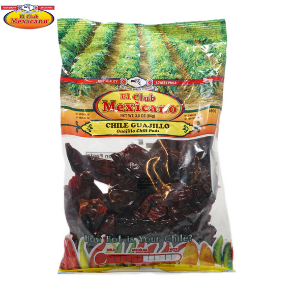El Club Mexicano Dried Guajillo Chili Pods - Medium Heat