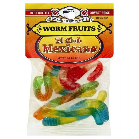 El Club Mexicano Worm Fruits, 10 oz