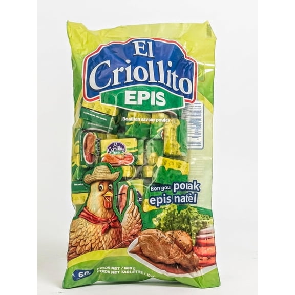 El Criollto Epis Bouillon Cubes, Direct from Haiti, 60 Cubes, 1 Count