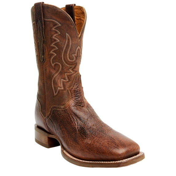 El Dorado Men's Rust Bison Western Boot Broad Square Toe Rust Copper 8.5 D(M) US