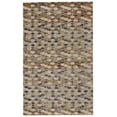 thumbnail image 1 of El Dorado Modern Distressed Accent Rug, Leather Brown/Charcoal, 2ft - 2in x 4ft, 1 of 3