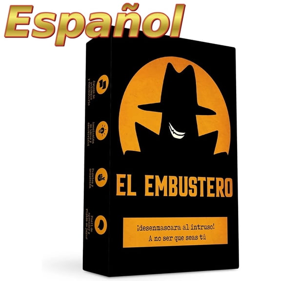 El Embustero Spanish Fun Party Card Game, Strategy Bluffing & Creative WordAssociation Game for Friends to Unmask the Impostor
