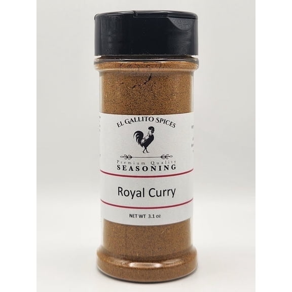El Gallito Spices Royal Curry Seasoning, Premium Seasoning Blend, 3.1 oz Jar