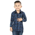 thumbnail image 1 of El General Black/Blue Casual Long-Sleeve Shirt 44738, 1 of 2