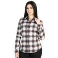 thumbnail image 1 of Women's Beige/Burgundy Print Long Sleeve Western Shirt 'El Se&ntilde;or de los Cielos' 44730, 1 of 3