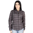 thumbnail image 1 of Women's Moka/Olive Plaid Print Long Sleeve Western Shirt 'El Se&ntilde;or de los Cielos' 44729, 1 of 3