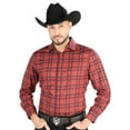 thumbnail image 1 of El General - Casual Long Sleeve Shirt - Red/Black 44705, 1 of 2