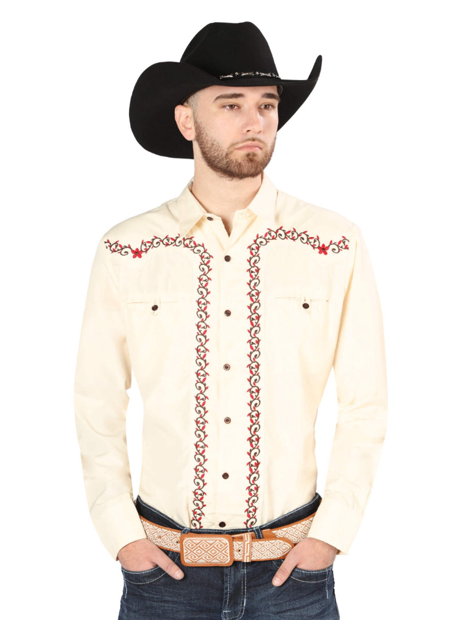 El General Red Western Shirt 44306