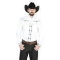 thumbnail image 1 of El General Embroidery Western Shirt White/Blue 42938, 1 of 1