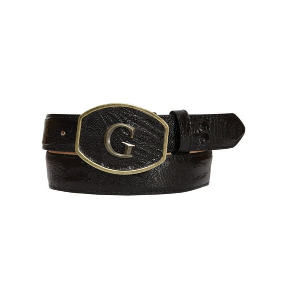 El General Exotic Ostrich Leg Western Belt - Black 45300