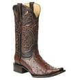 thumbnail image 1 of El General Men's Exotic Ostrich Leather Cowboy Boots - Brown 45076, 1 of 6