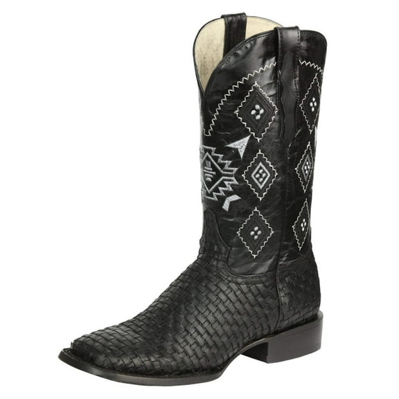 El General Men’s Petatillo Crazy Black Rodeo Boots 44884
