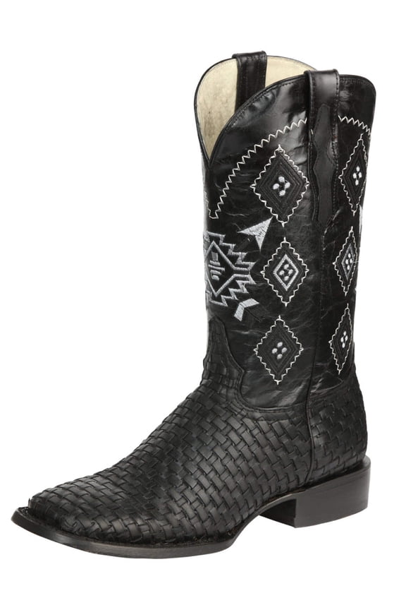 El General Men’s Petatillo Crazy Black Rodeo Boots 44884