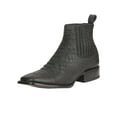 thumbnail image 1 of El General Men’s Python Imitation Black Ankle Boots 45091, 1 of 5