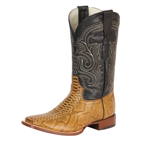 El General Men’s Python Imitation Rodeo Boots - Honey 45434