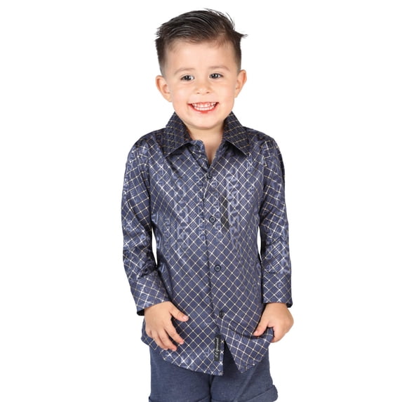 El General Navy Blue Casual Long-Sleeve Shirt 44569