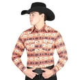 thumbnail image 1 of El General Orange Western Shirt 44314, 1 of 1