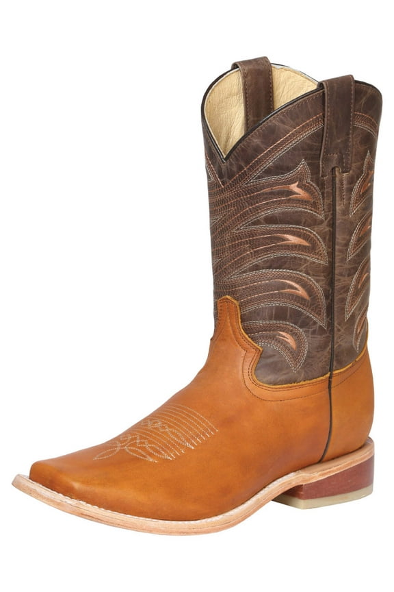 Men's Genuine Leather Classic Western Rodeo Cowboy Boots 'El General' 42991