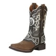 thumbnail image 1 of Men's Rodeo Leather Embroidered Saddle Western Cowboy Boots 'El General' 51117, 1 of 10