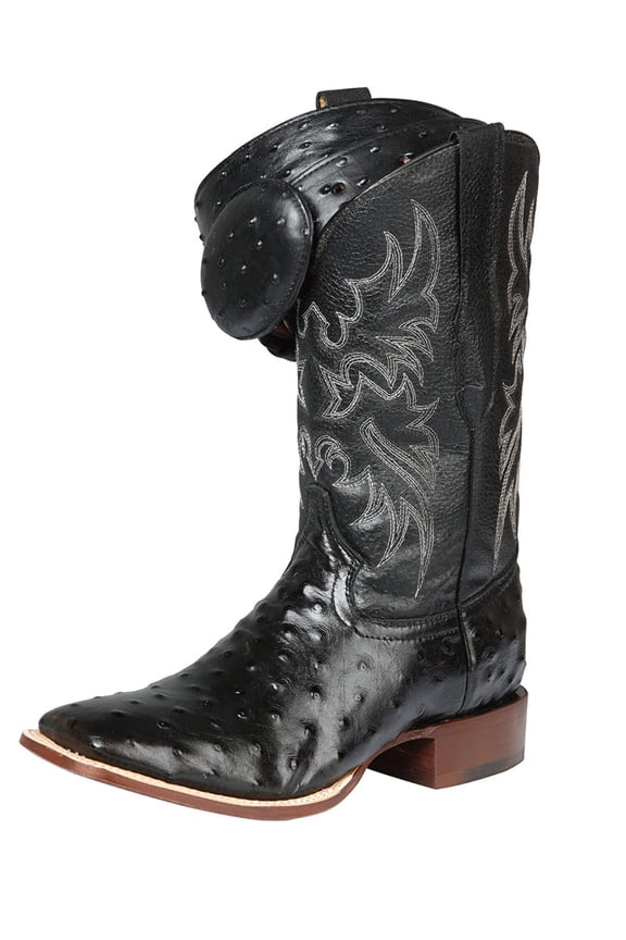 Men's Printed Ostrich Leather Western Cowboy Rodeo Boots 'El Se&ntilde;or de los Cielos' 44935