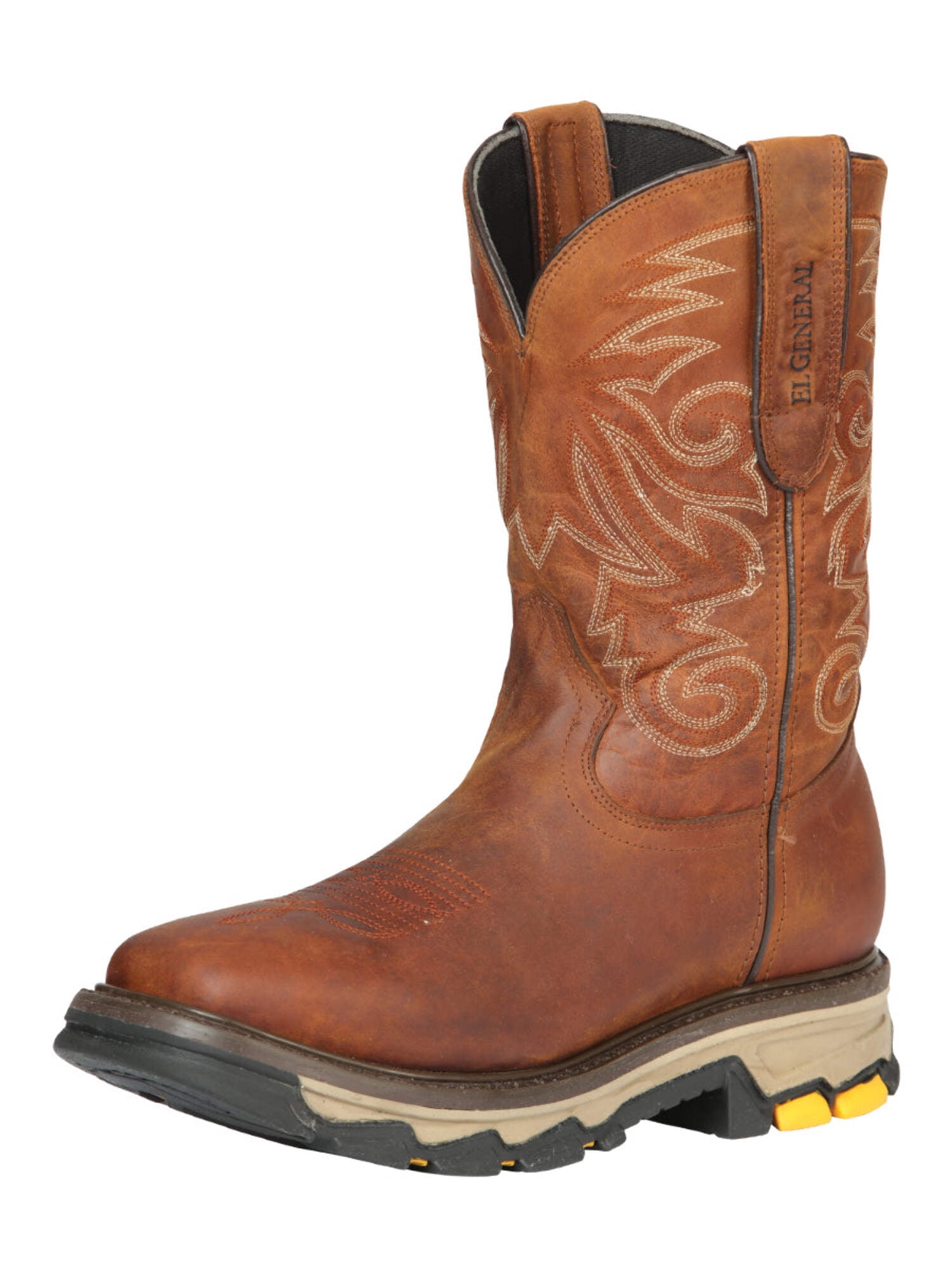 El General Rodeo Boot - Crazy  Wine with Embroidery 40667