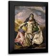 thumbnail image 1 of El Greco 11x14 Black Modern Framed Museum Art Print Titled - Pieta, 1 of 5