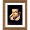 thumbnail image 1 of El Greco 2x Matted 20x24 Gold Ornate Framed Art Print 'Portrait of Dominican Friar', 1 of 2