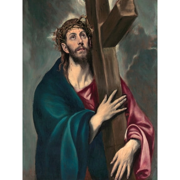 El Greco Christ Carrying Cross Painting Extra Large XL Wall Art Poster Print