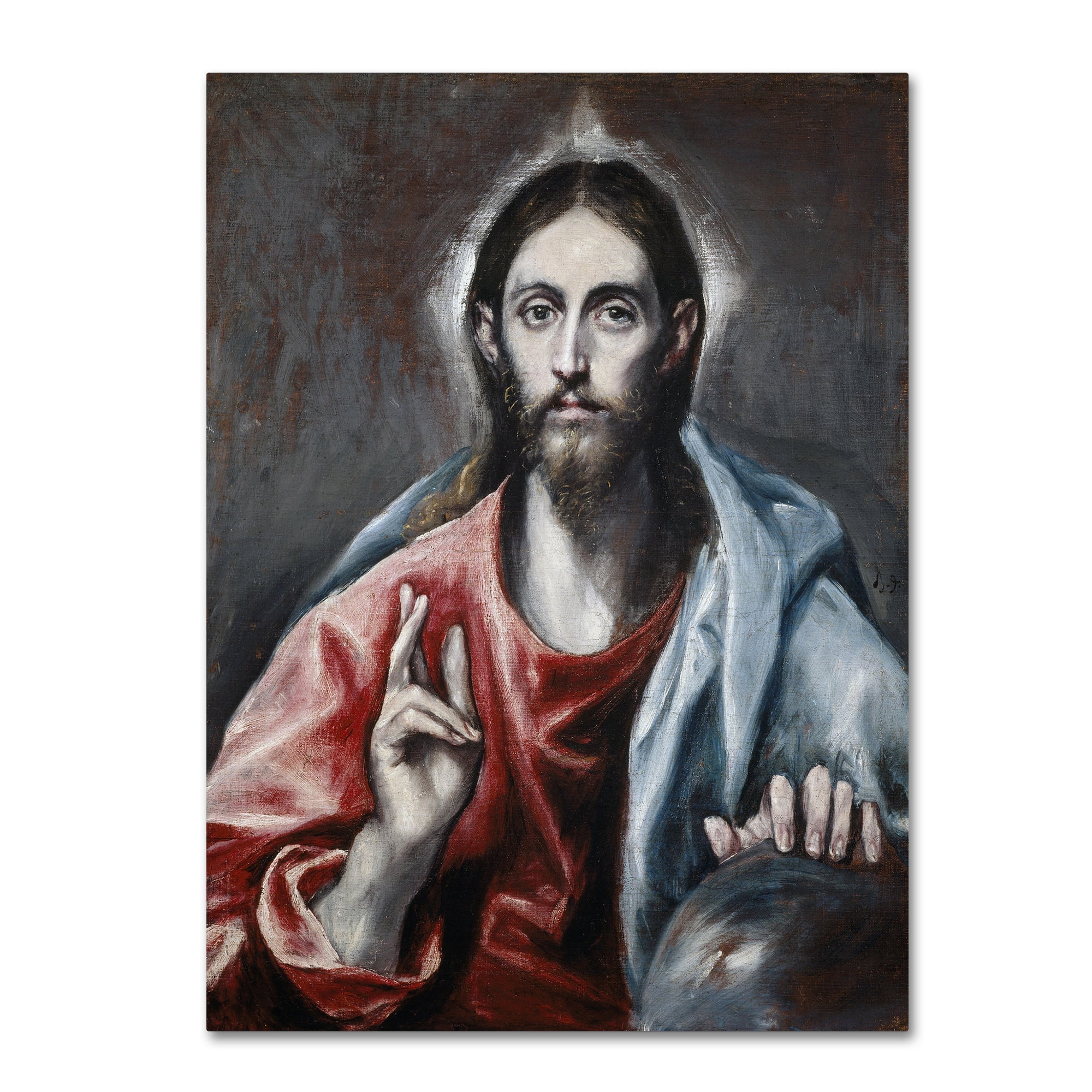 El Greco 'The Saviour Of The World' Canvas Art