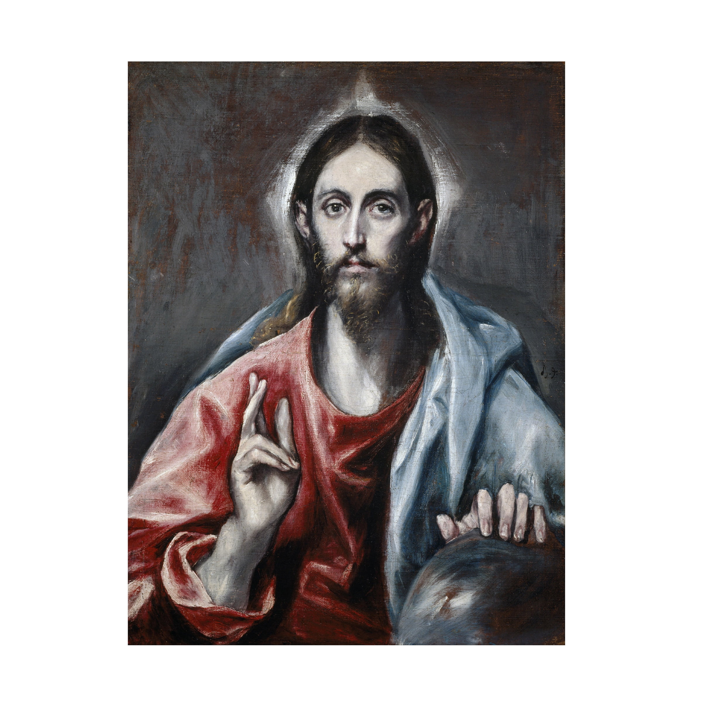 El Greco 'The Saviour Of The World' Canvas Art