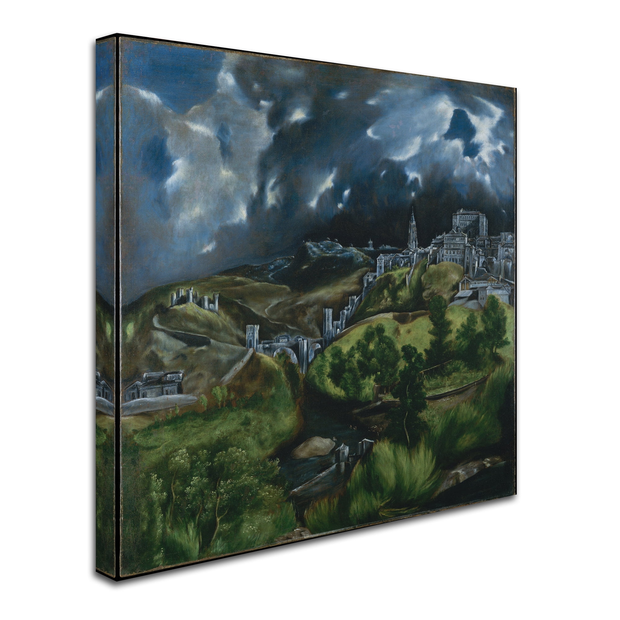 El Greco View of Toledo 27" x 33" Gallery-Wrapped Canvas Art