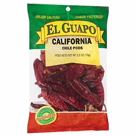 El Guapo California Chile Pods 2.5 oz (Pack of 2)