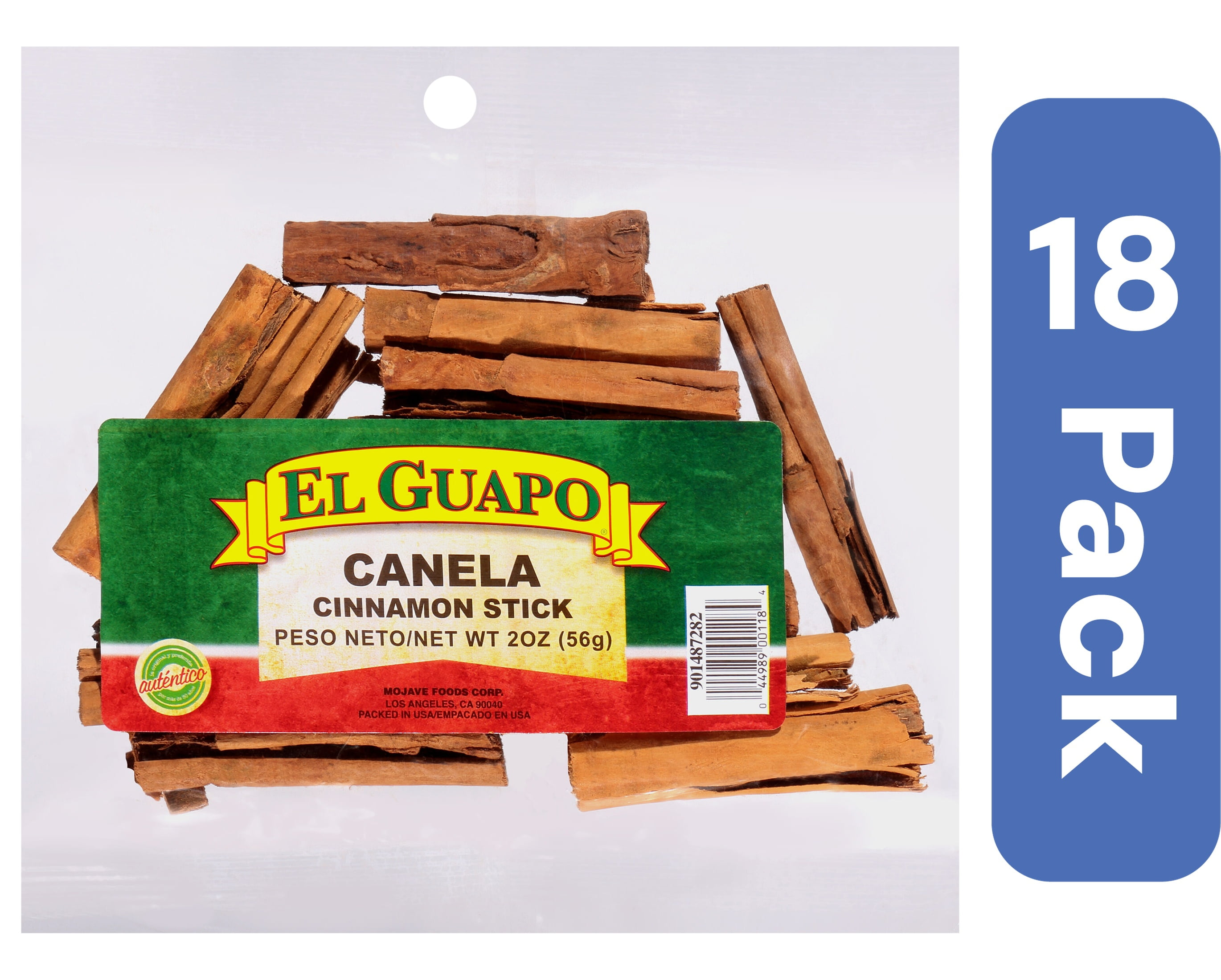 El Guapo Cinnamon Stick 5 Inch 2 oz (Pack Of 18)