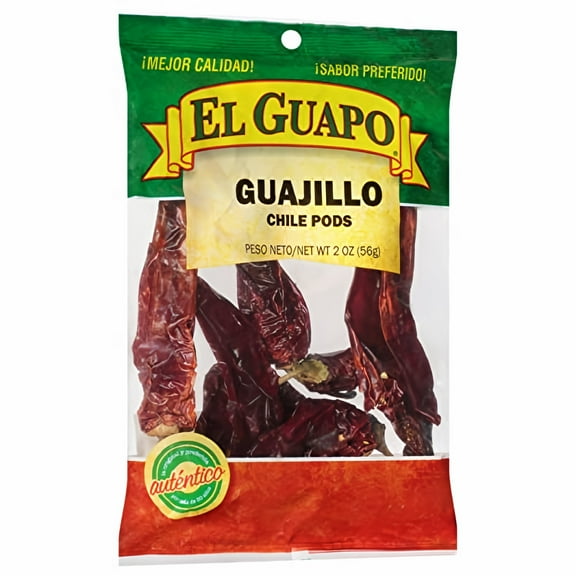 El Guapo Guajillo Chiles (Chile Guajillo) 2 oz (Pack of 18)