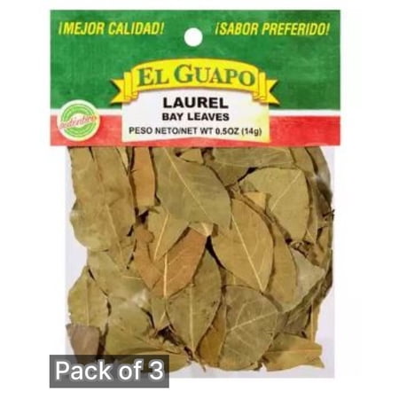 El Guapo Laurel Whole Bay Leaves .5 oz (Pack of 3)