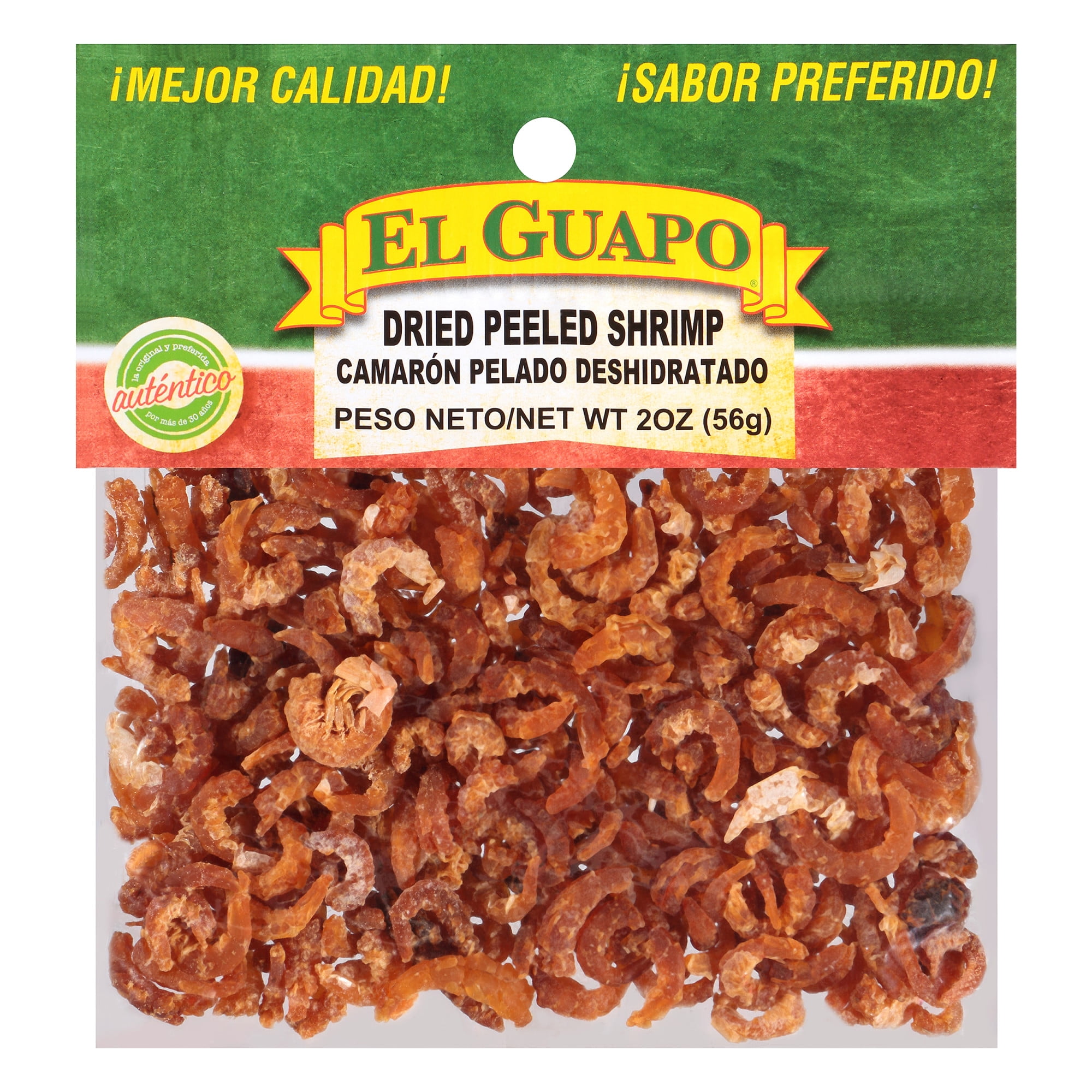 El Guapo Whole Dried Peeled Shrimp (Camaron Pelado Entero Deshidratado