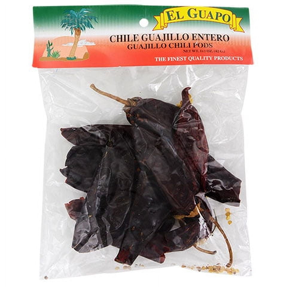 El Guapo Whole Guajillo Chili Pods (Chile Guajillo Entero), 2.25 oz