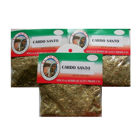El Indio Tea/ Hierba Cardo Santo -Dried Natural Herbs Net Wt. 1/2 oz. (14 g)-3 Pack