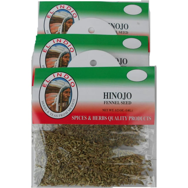 El Indio Tea/ Hierba Hinojo-Dried Natural Herbs Net Wt. 1/2 oz. (14 g) (3 Pack)