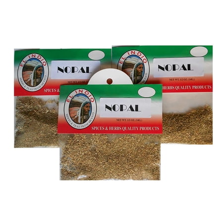 El Indio Tea/ Hierba Nopal-Dried Natural Herbs Net Wt. 1/2 oz. (14 g)-3 Pack