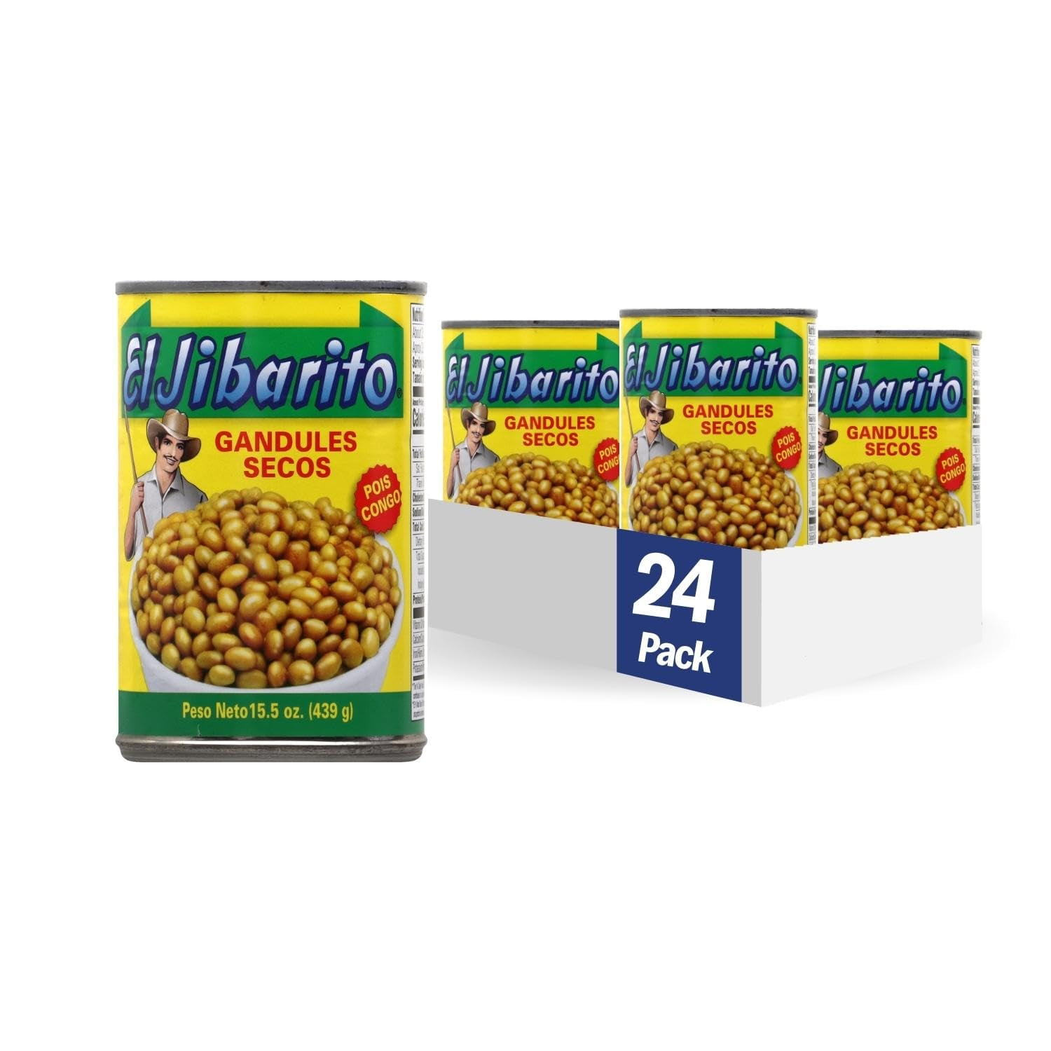 El Jibarito Dry Pigeon Peas, 15.5 Ounce (Pack Of 24)