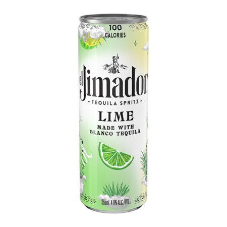 el Jimador Lime Tequila Spritz Ready to Drink Cocktail, 4-pack, 355mL Cans, 4.8% ABV