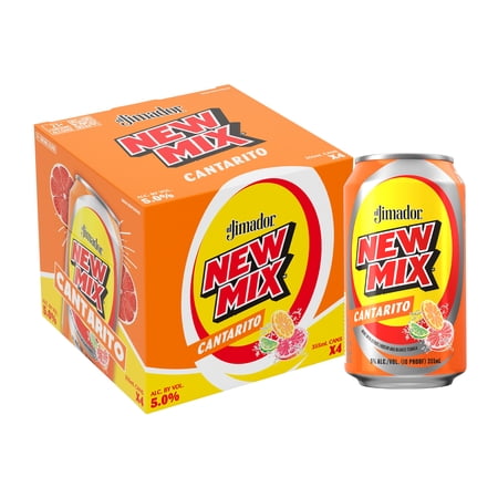 el Jimador New Mix Cantarito Ready to Drink Tequila Cocktail, 4 pack, 355 mL Cans