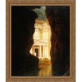 thumbnail image 1 of El Khasne, Petra 28x34 Large Gold Ornate Wood Framed Canvas Art by Frederic Edwin Church, 1 of 2