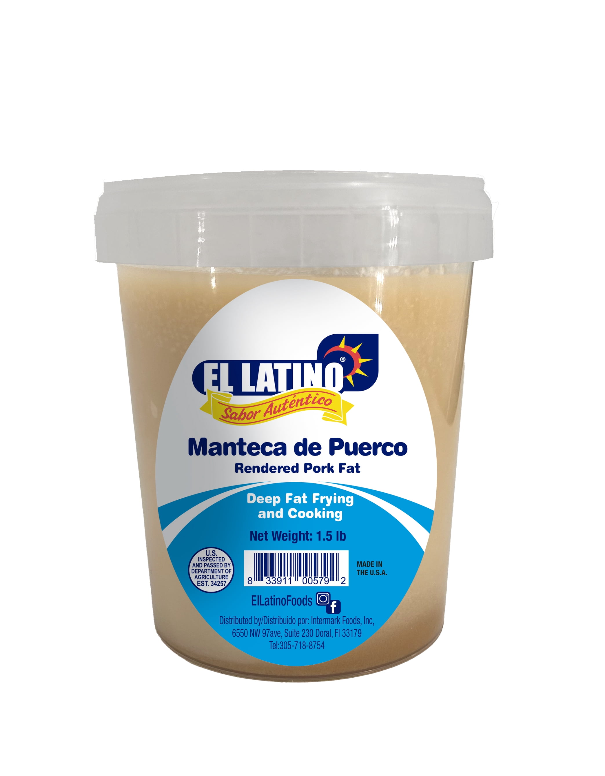 El Latino Manteca de Puerco 1.5LB