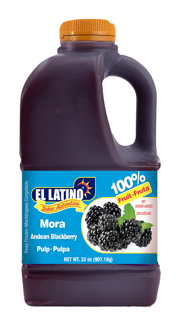 El Latino Mora Pulp (No Sugar Added) 32oz. Jugs